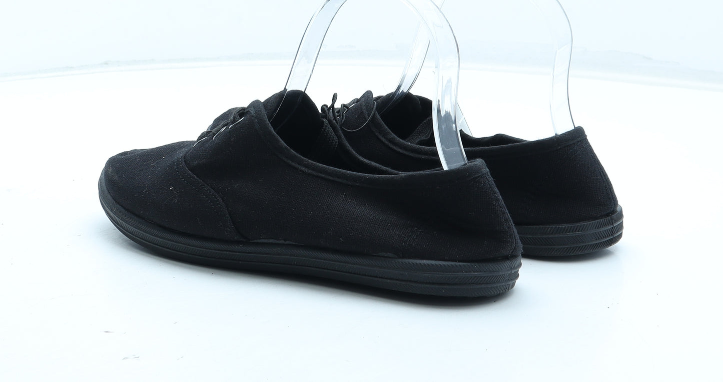 PEP&CO Womens Black Polyester Trainer UK