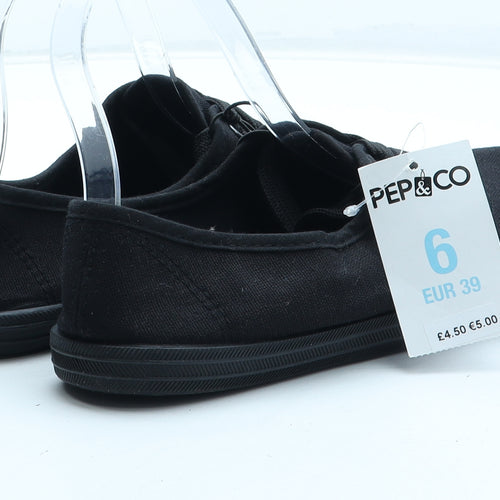 PEP&CO Womens Black Polyester Trainer UK