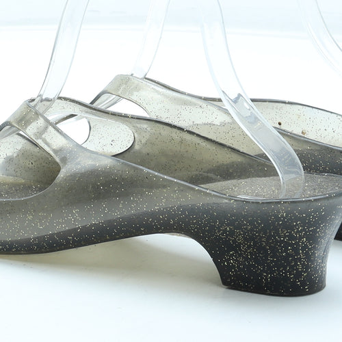 Fashy Womens Brown Rubber Mule Heel UK