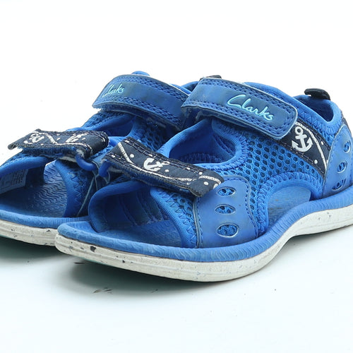 Clarks Boys Blue Polyester Fisherman Sandal UK 6 23