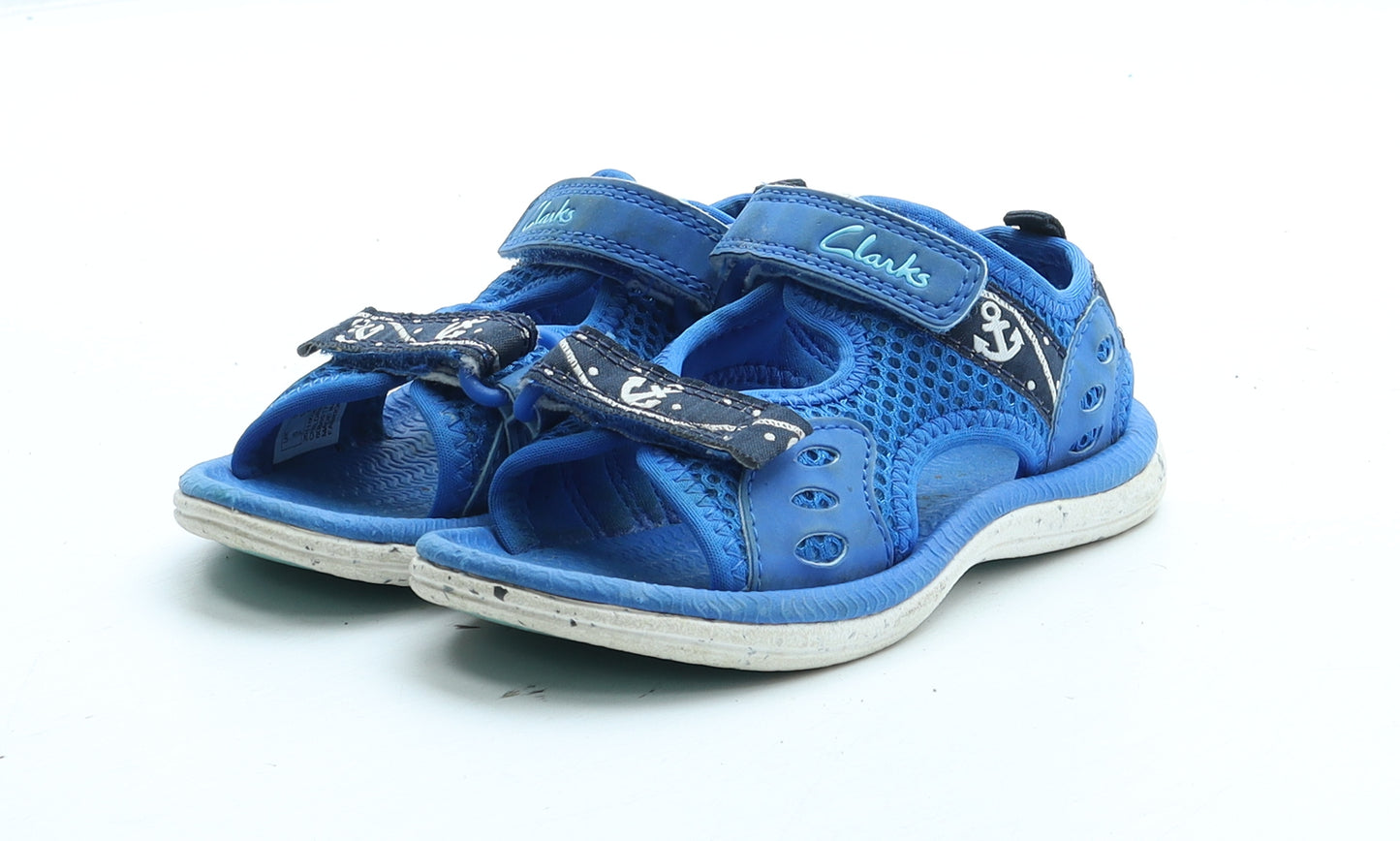 Clarks Boys Blue Polyester Fisherman Sandal UK 6 23