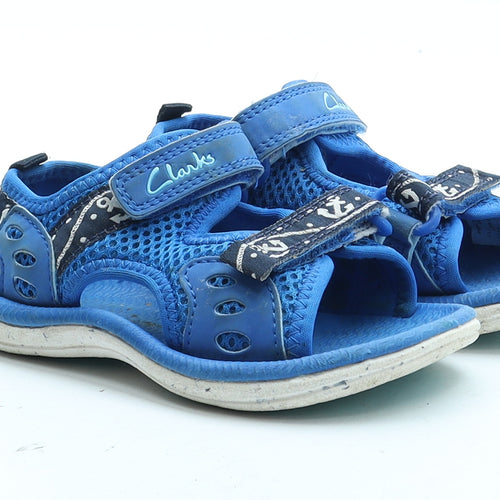 Clarks Boys Blue Polyester Fisherman Sandal UK 6 23