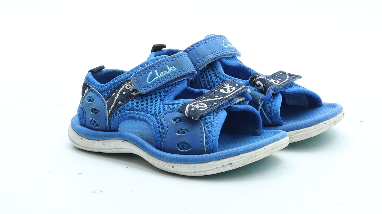 Clarks Boys Blue Polyester Fisherman Sandal UK 6 23