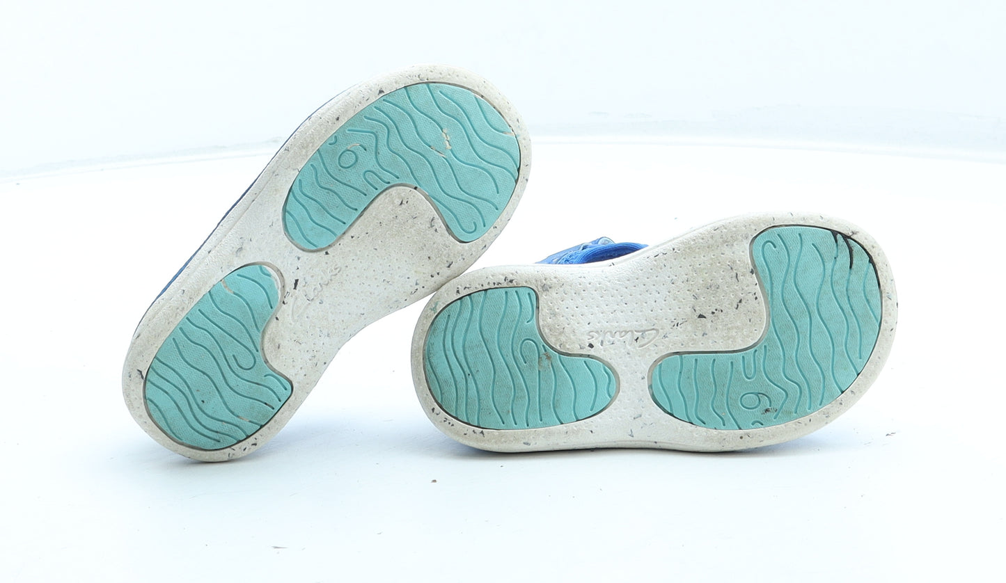 Clarks Boys Blue Polyester Fisherman Sandal UK 6 23