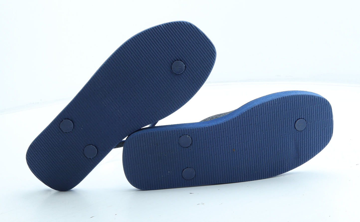 TU Womens Blue Rubber Thong Sandal UK - Size UK 3-4
