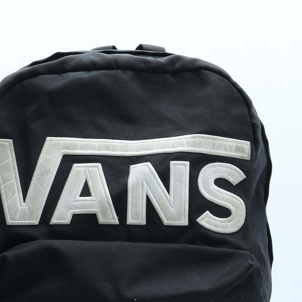 VANS Mens Black Polyester Backpack Size Large