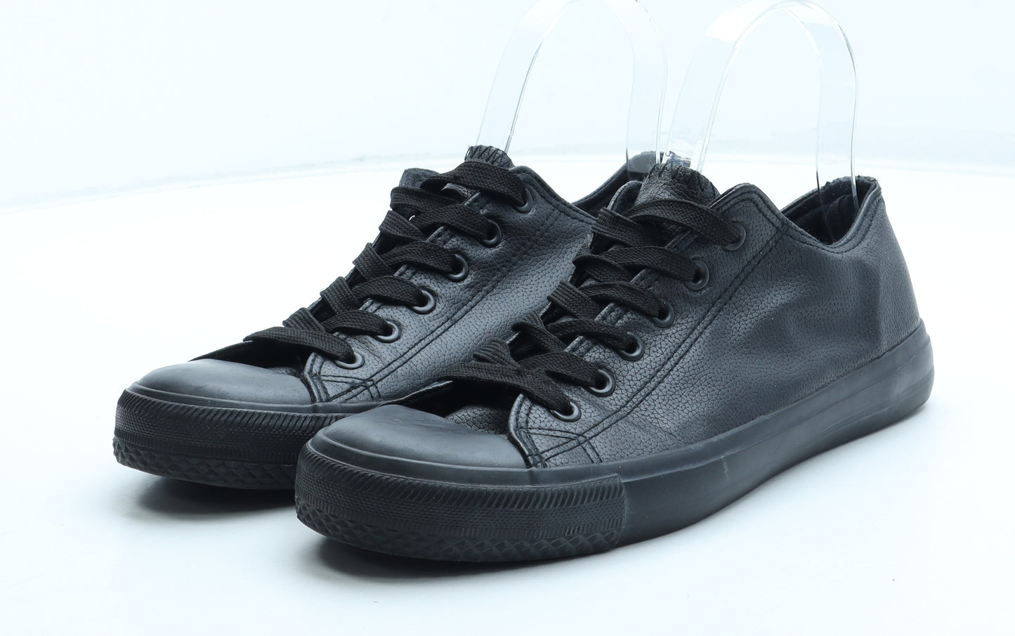 Atmosphere Womens Black Polyurethane Trainer UK