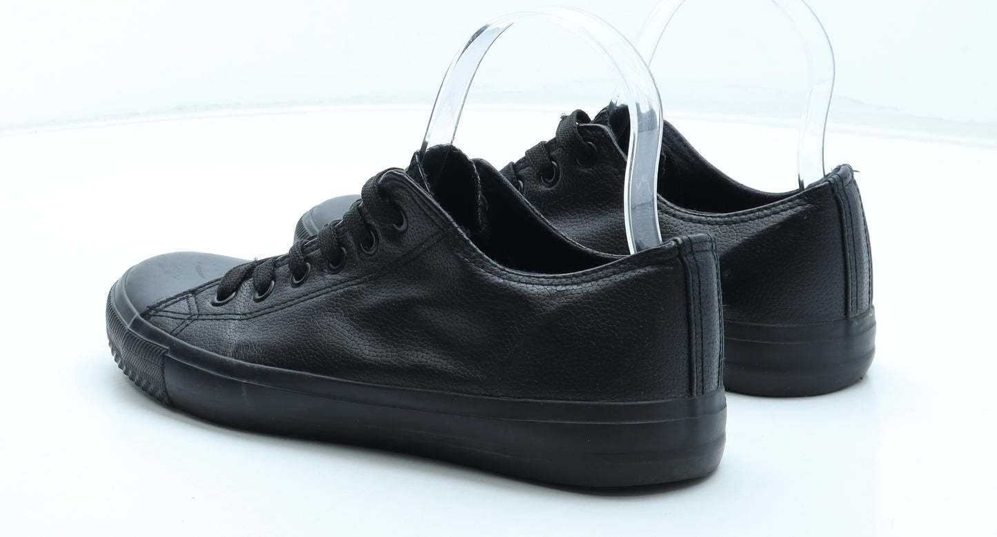 Atmosphere Womens Black Polyurethane Trainer UK