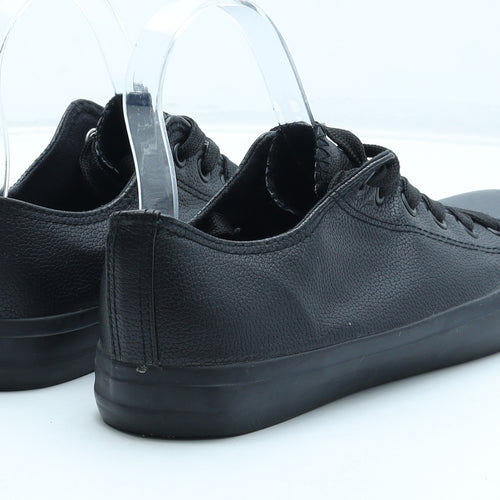 Atmosphere Womens Black Polyurethane Trainer UK
