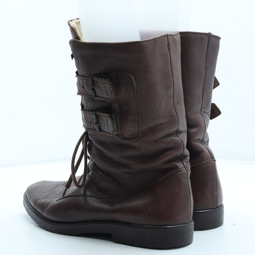 Trail Mens Brown Leather Biker Boot UK 9 43