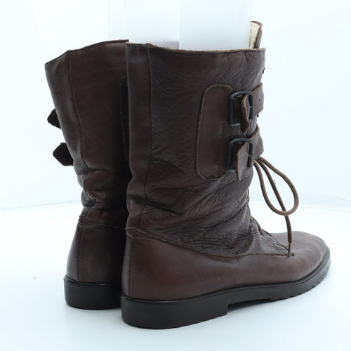 Trail Mens Brown Leather Biker Boot UK 9 43