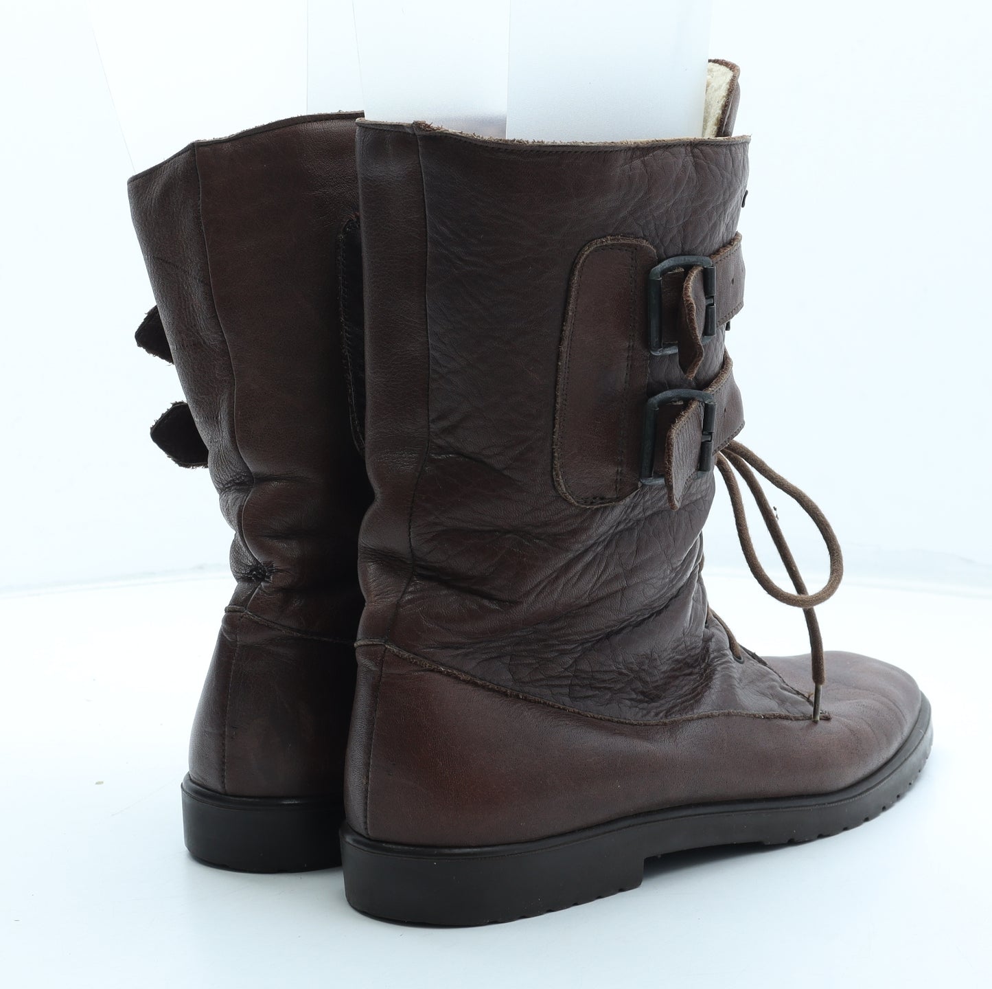 Trail Mens Brown Leather Biker Boot UK 9 43