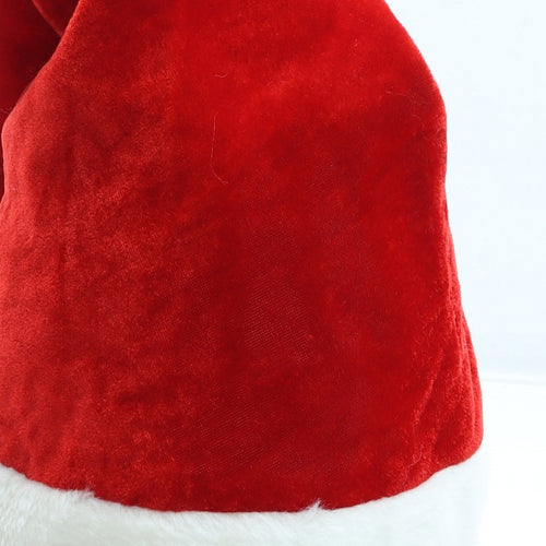 Preworn Womens Red Polyester Bobble Hat One Size - Father Christmas Hat