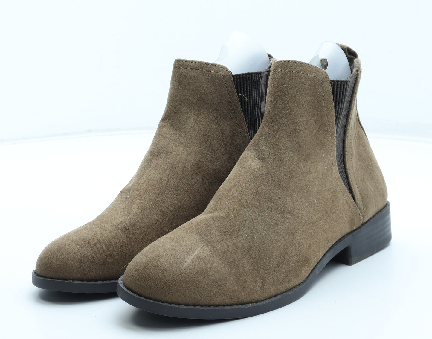Primark Womens Beige Polyurethane Chelsea Boot UK