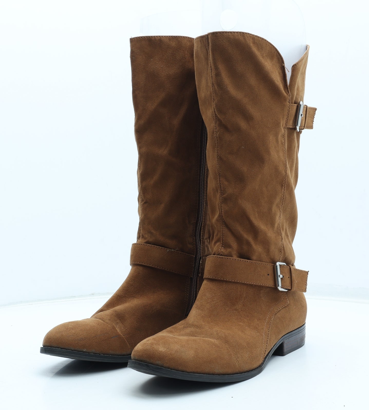 Papaya Womens Brown Polyurethane Bootie Boot UK