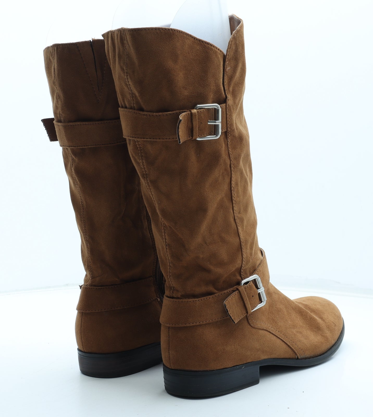 Papaya Womens Brown Polyurethane Bootie Boot UK