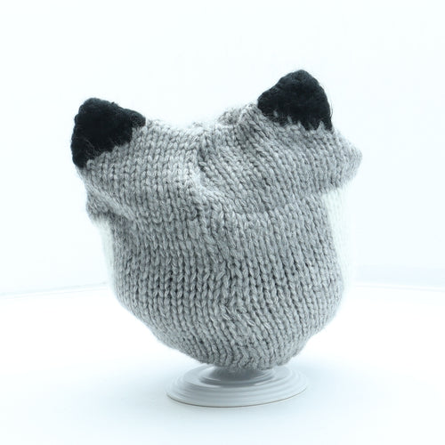 Preworn Womens Grey Acrylic Beanie One Size