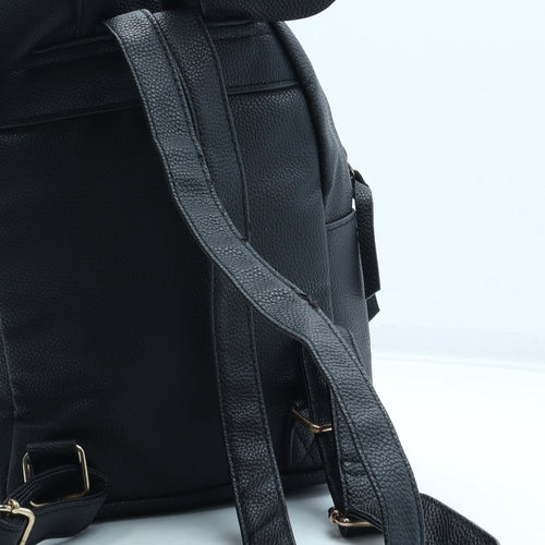 Primark Womens Black Polyurethane Backpack Size Medium - Mickey Mouse