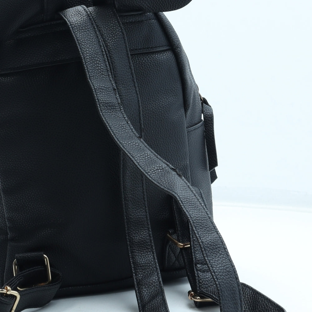 Primark Womens Black Polyurethane Backpack Size Medium - Mickey Mouse