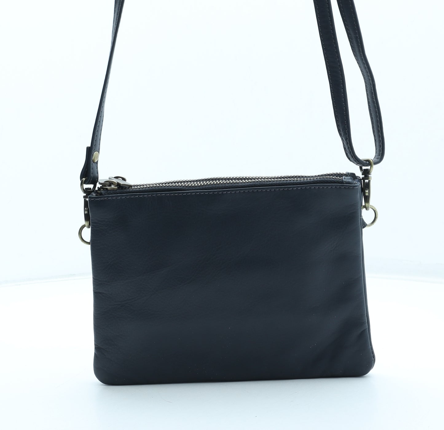 RE Designed Womens Blue Polyurethane Crossbody Size Small