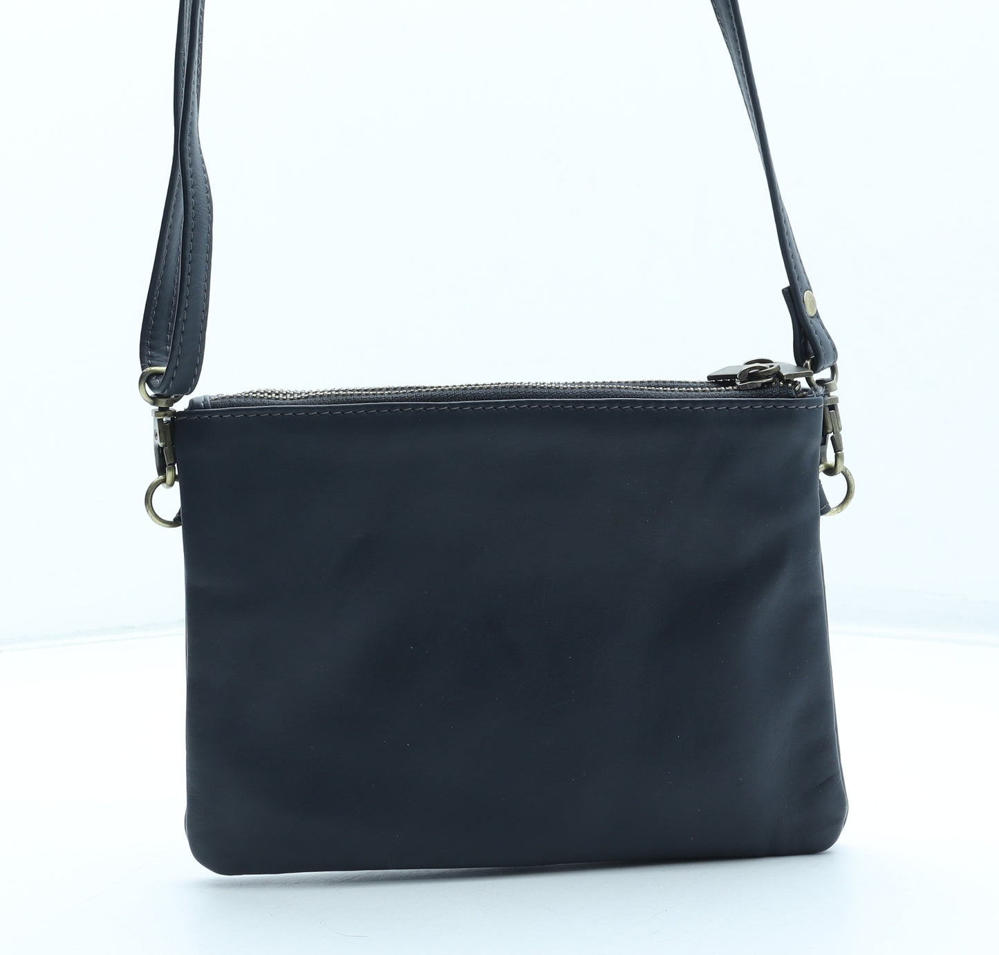 RE Designed Womens Blue Polyurethane Crossbody Size Small