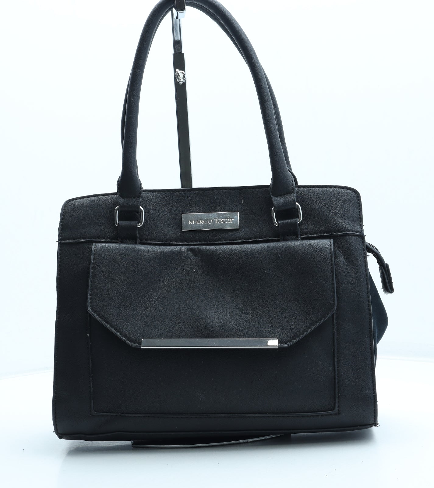 Marco Tozzi Womens Black Polyester Top Handle Bag Size Medium