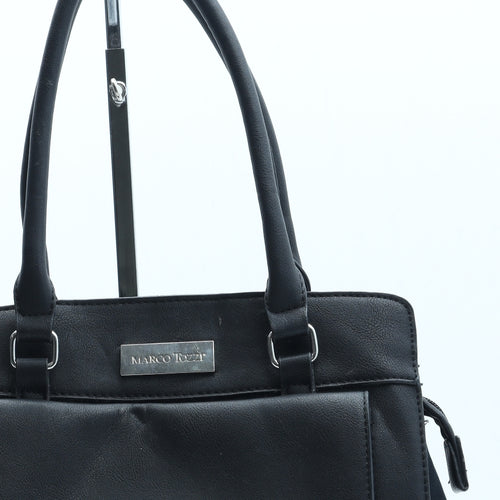 Marco Tozzi Womens Black Polyester Top Handle Bag Size Medium