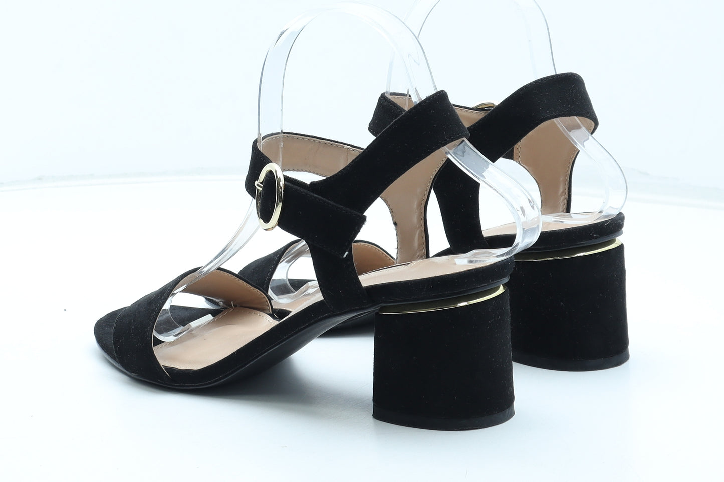 Dorothy Perkins Womens Black Polyester Strappy Heel UK