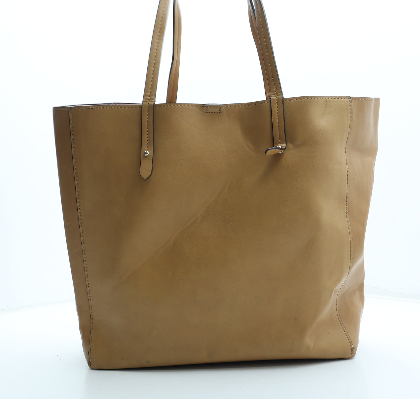 Gap Womens Orange Polyurethane Tote Size Large