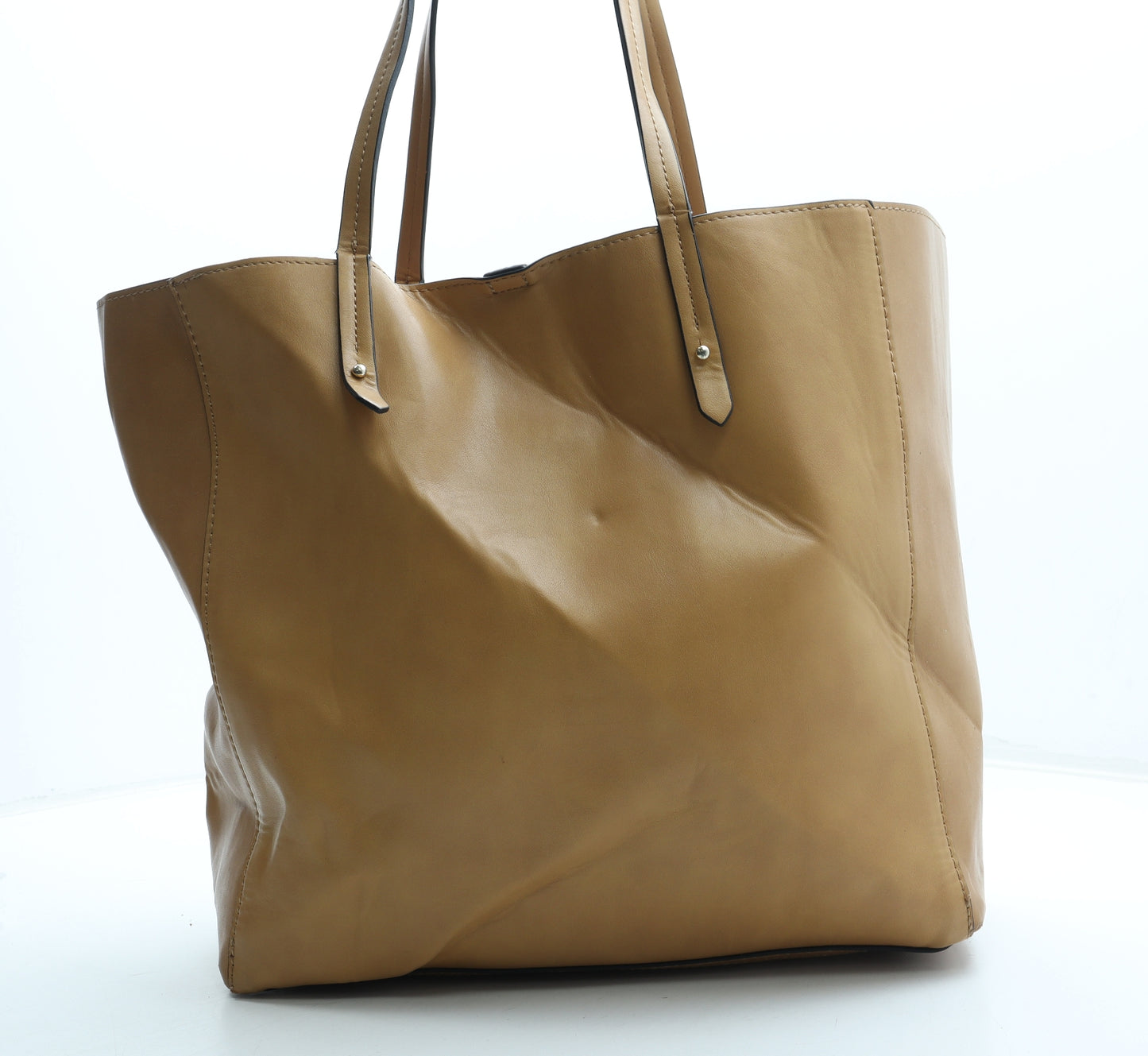 Gap Womens Orange Polyurethane Tote Size Large