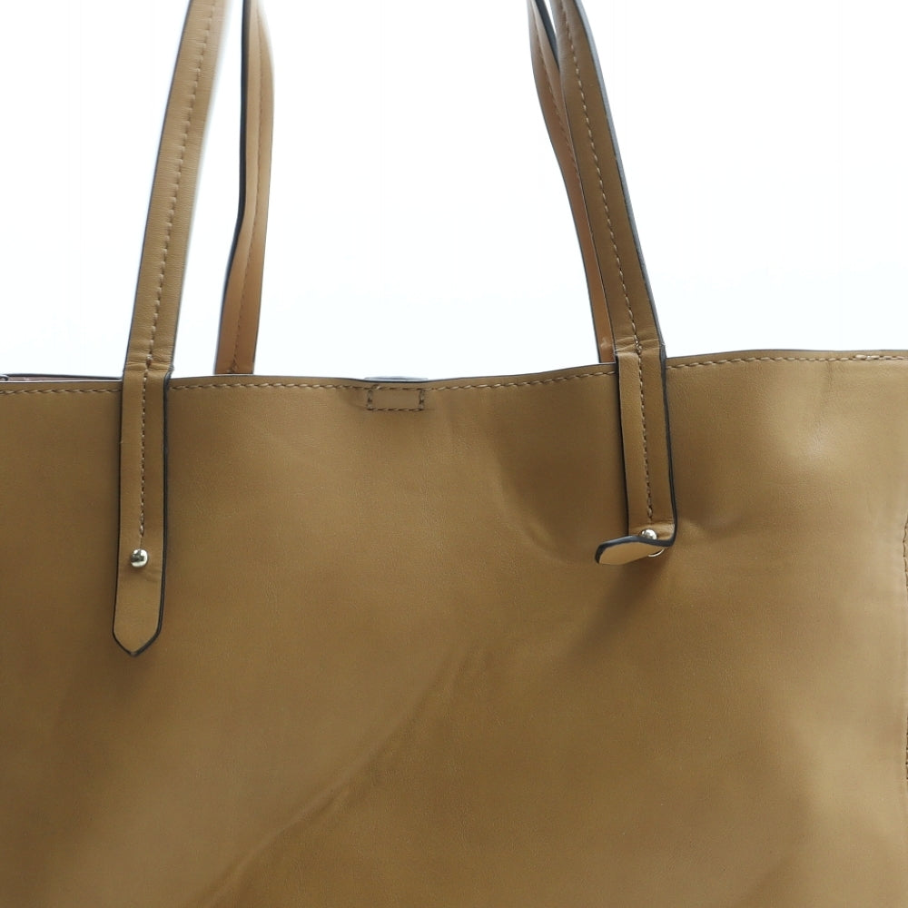Gap Womens Orange Polyurethane Tote Size Large