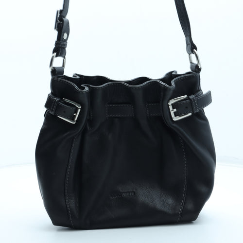 Gerry Weber Womens Black Leather Crossbody Size Medium