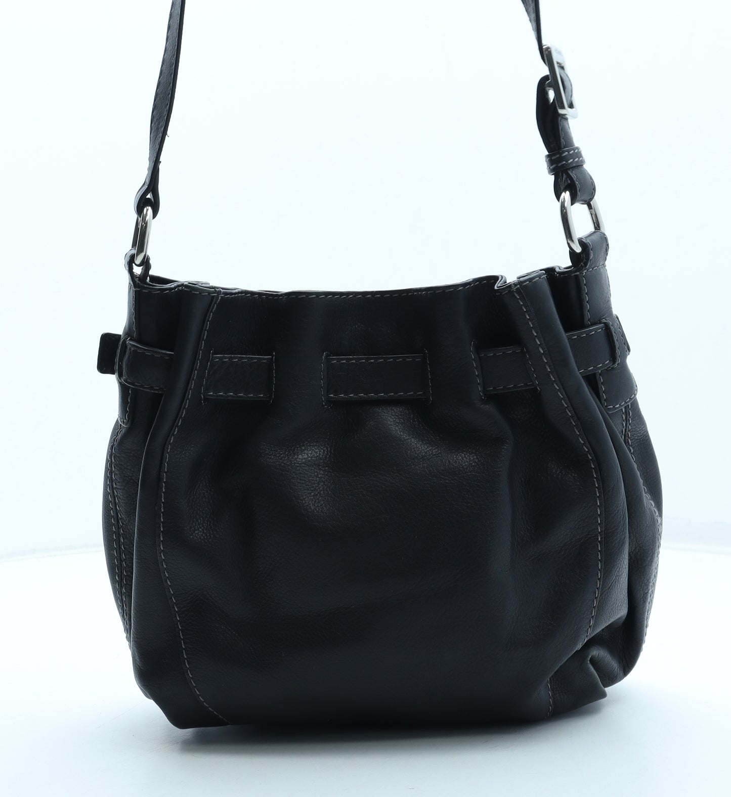 Gerry Weber Womens Black Leather Crossbody Size Medium