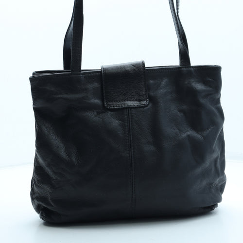 Florence Womens Black Leather Top Handle Bag Size Medium