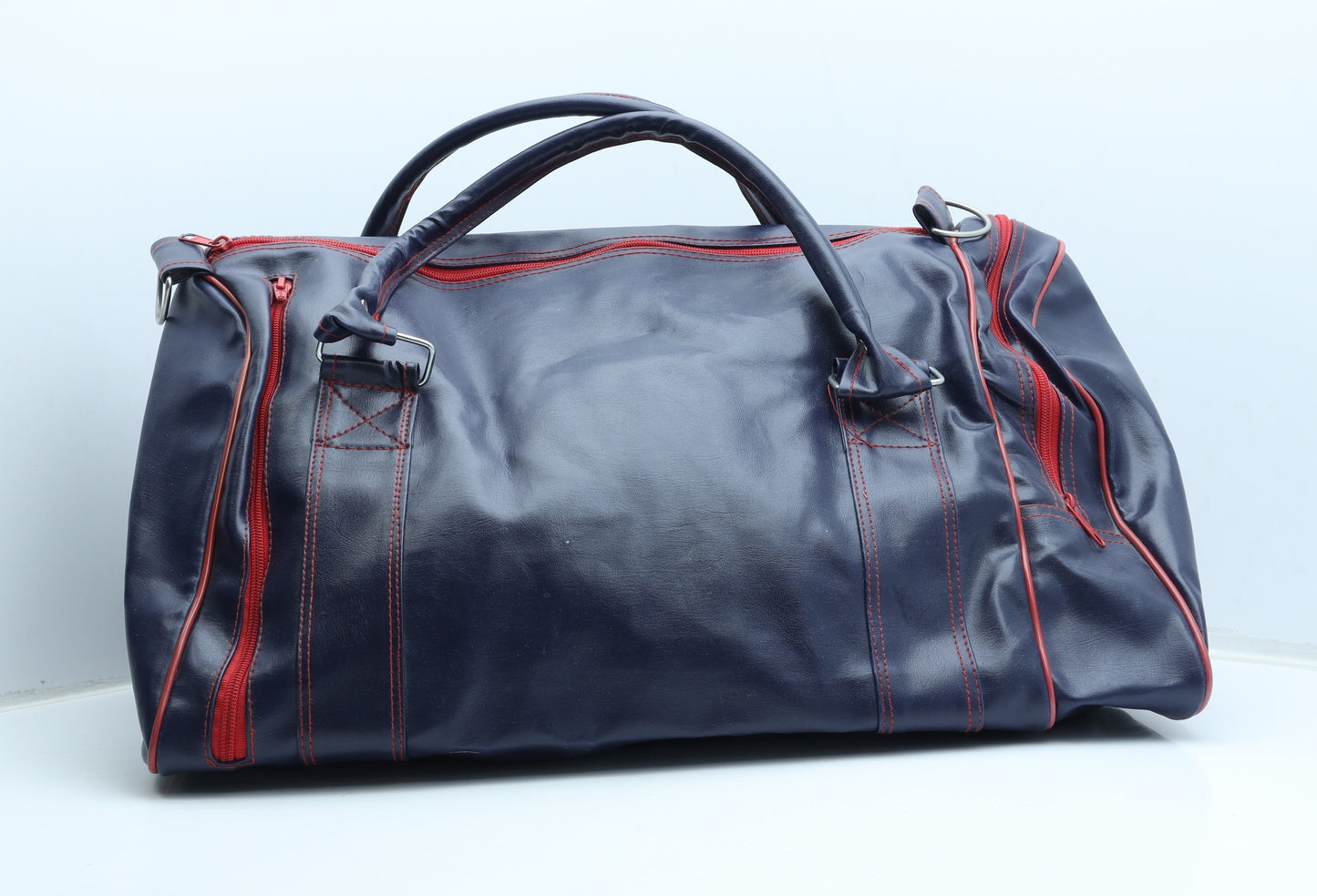 Preworn Womens Blue Polyurethane Duffle Size Extra Large