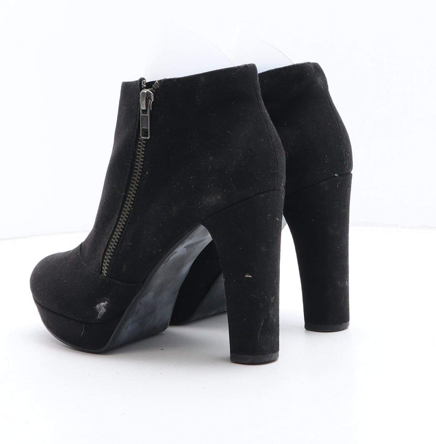 F&F Womens Black Synthetic Bootie Boot UK