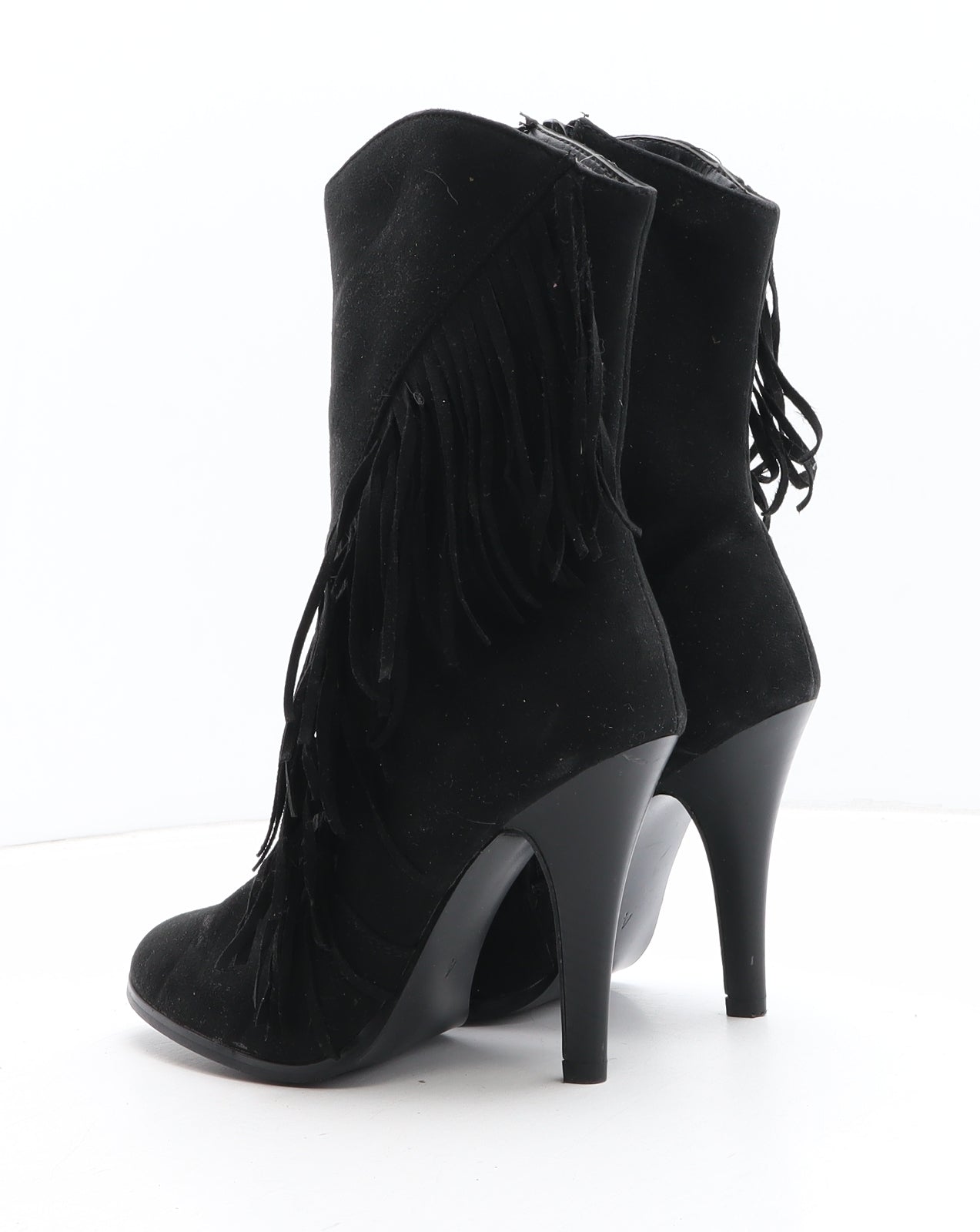 F&F Womens Black Synthetic Bootie Boot UK