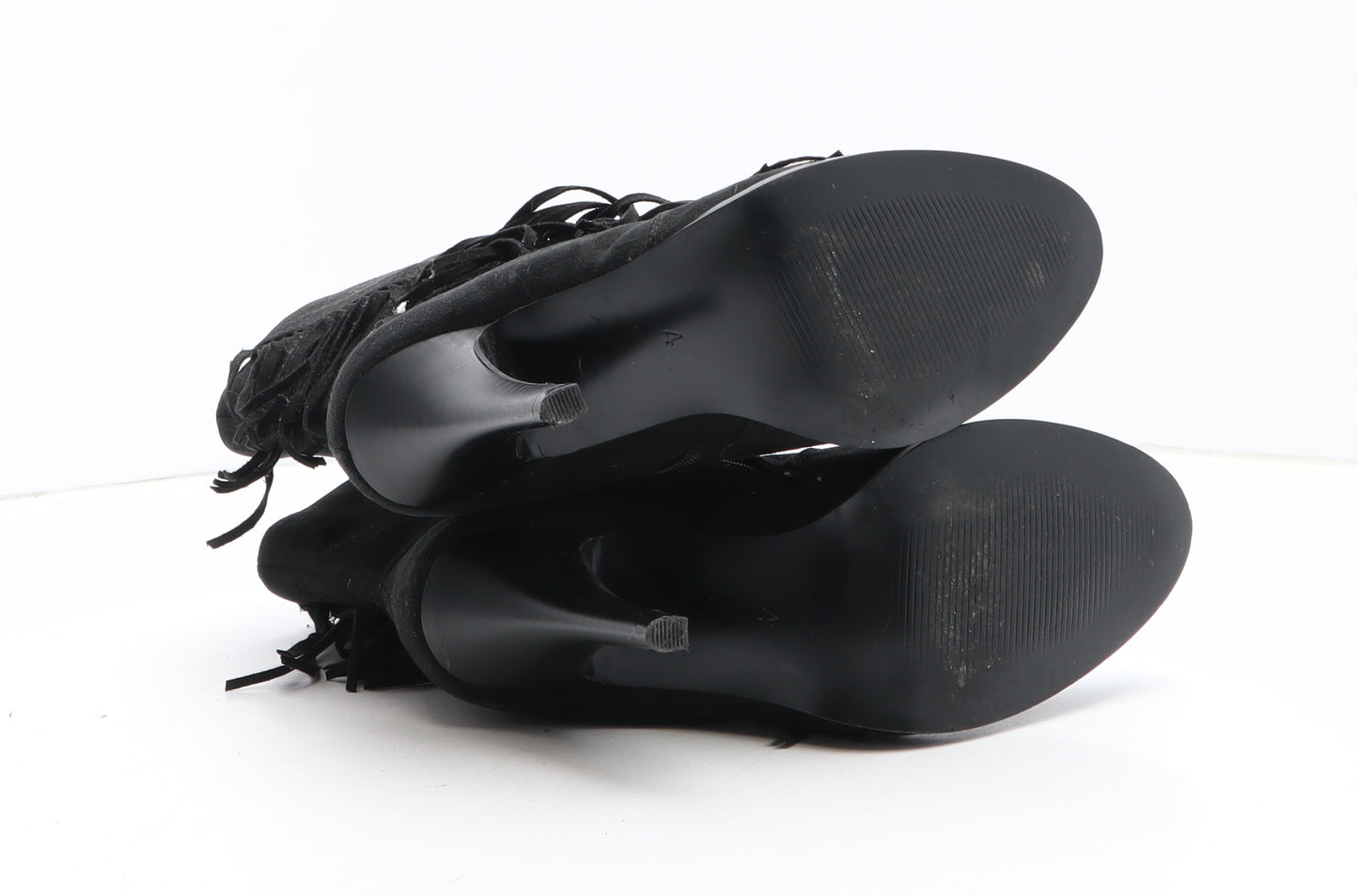 F&F Womens Black Synthetic Bootie Boot UK