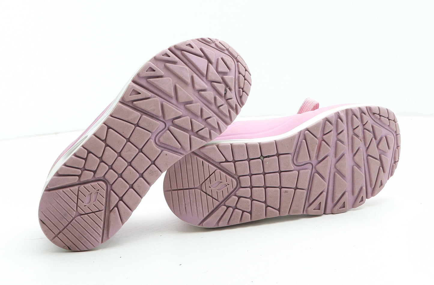 Skechers Girls Pink Synthetic Trainer UK 10.5