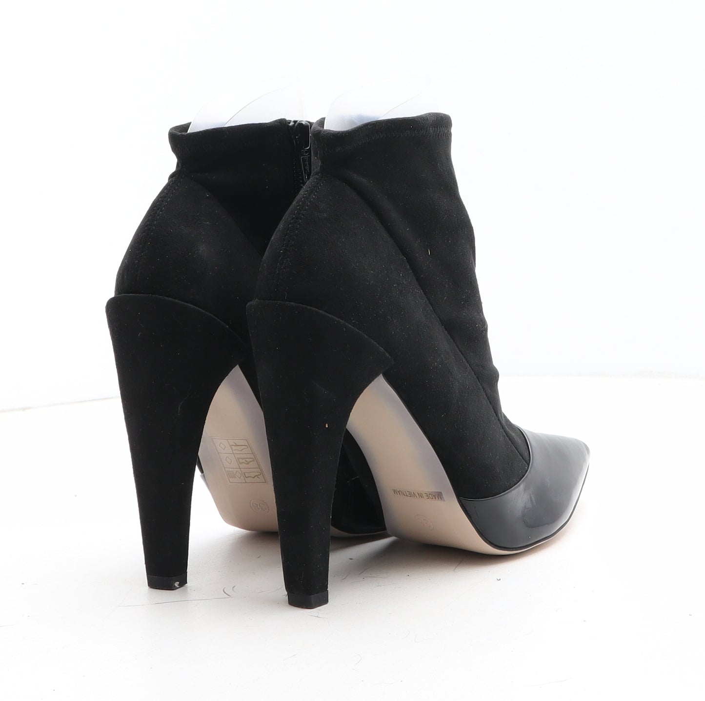 Little Mistress Womens Black Synthetic Bootie Boot UK