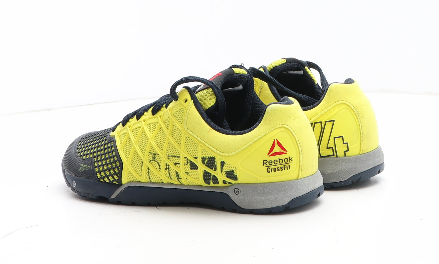 Reebok Womens Yellow Colourblock Synthetic Trainer UK