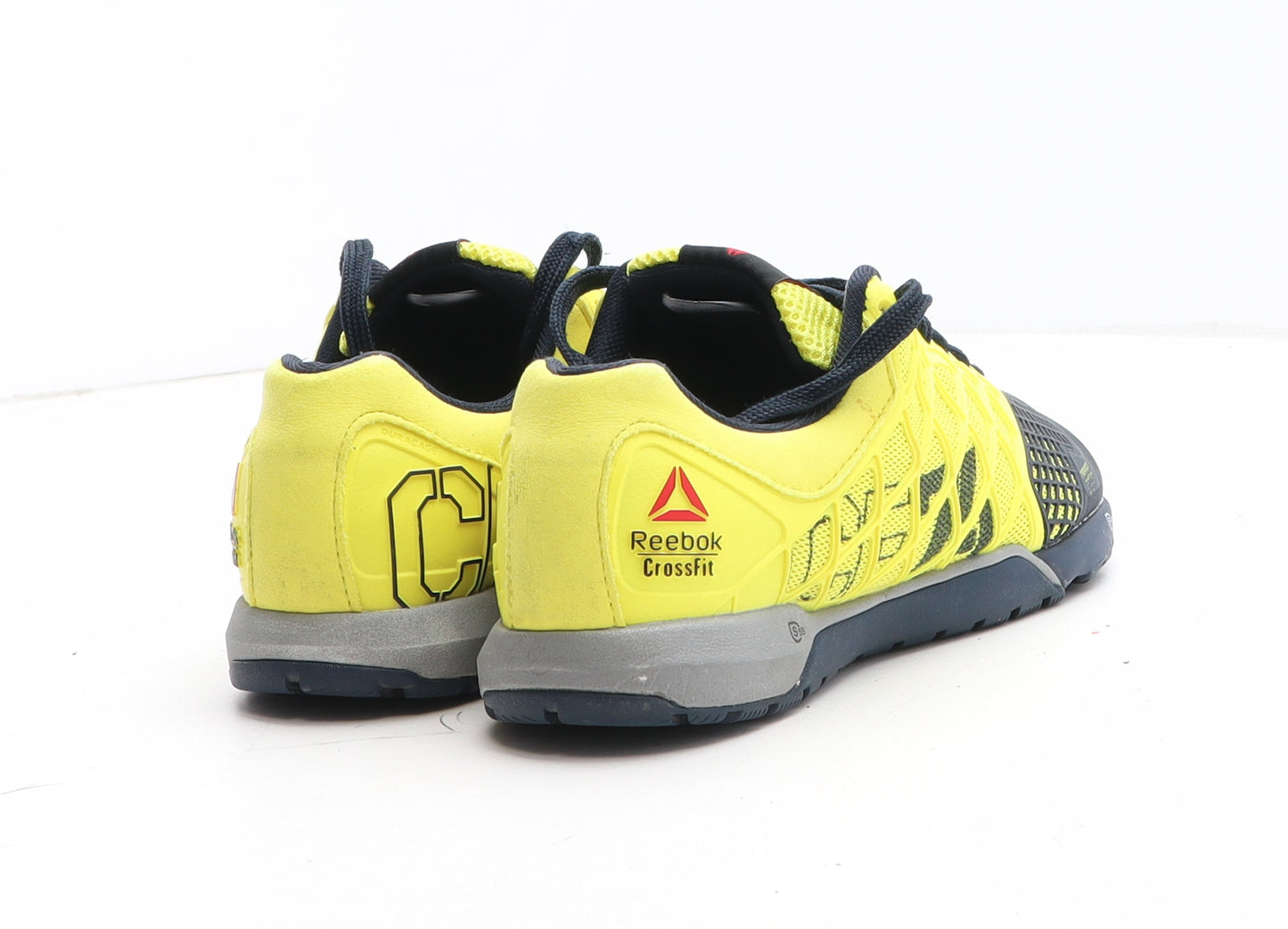 Reebok Womens Yellow Colourblock Synthetic Trainer UK