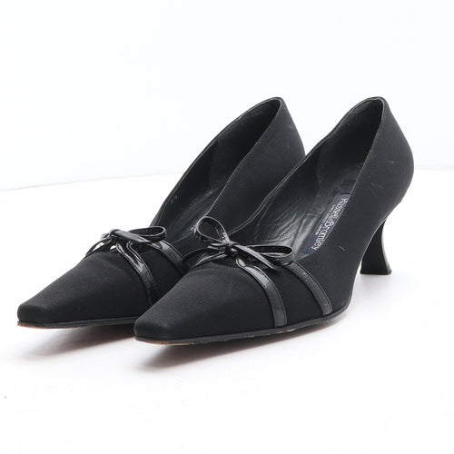 Russell & Bromley Womens Black Polyester Court Heel UK