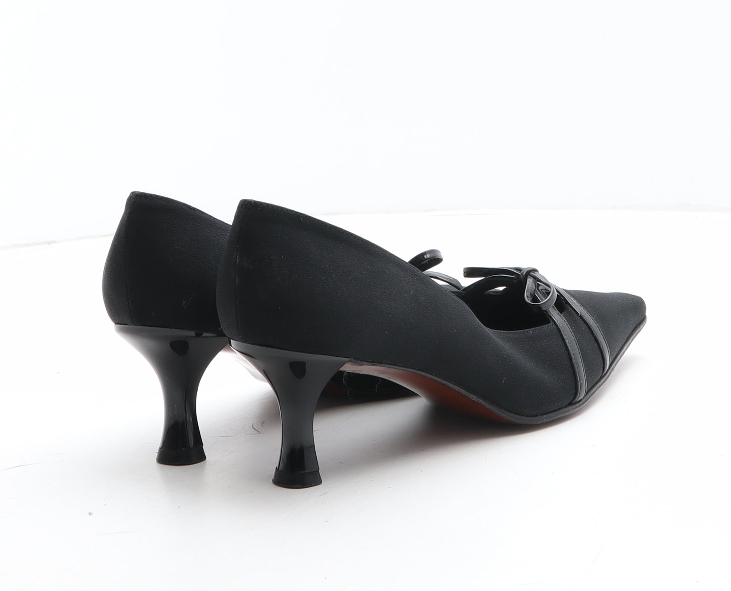 Russell & Bromley Womens Black Polyester Court Heel UK