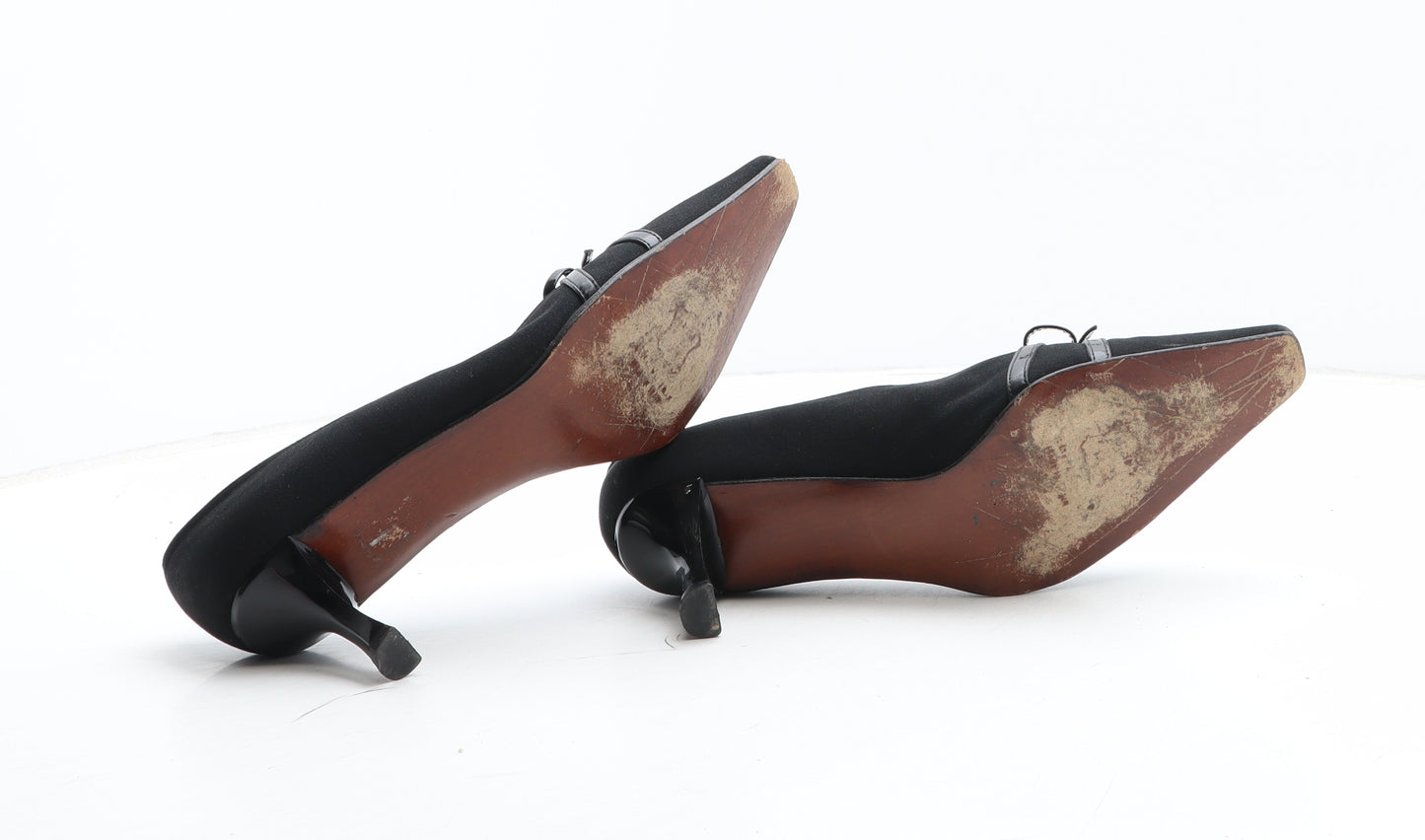 Russell & Bromley Womens Black Polyester Court Heel UK