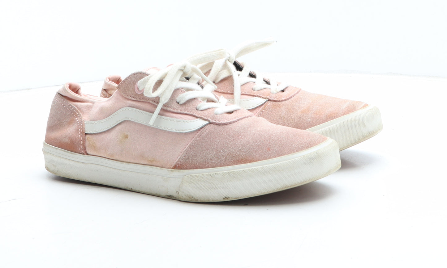 VANS Womens Pink Synthetic Trainer UK