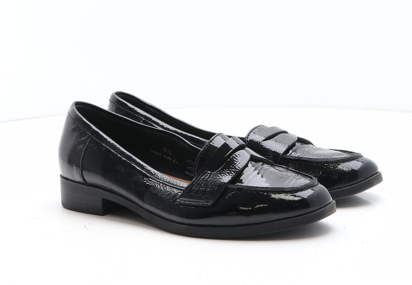 Marks and Spencer Womens Black Leather Slip On Casual UK
