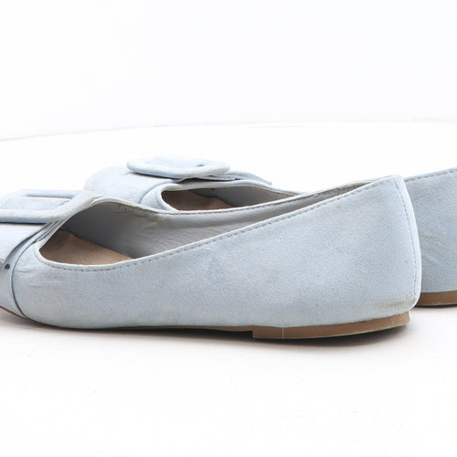 Preworn Womens Blue Synthetic Flat UK