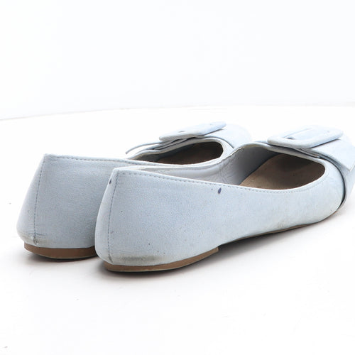 Preworn Womens Blue Synthetic Flat UK