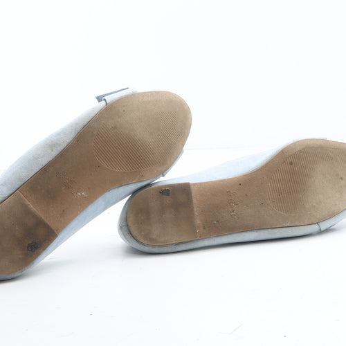 Preworn Womens Blue Synthetic Flat UK